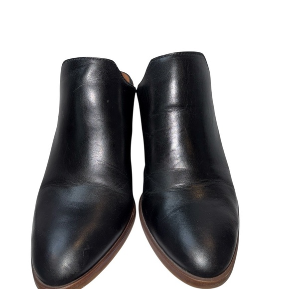 Lucky Brand Women's Slip On Clogs Size 9.5M Black Leather Block Heel Almond Toe - Picture 7 of 12